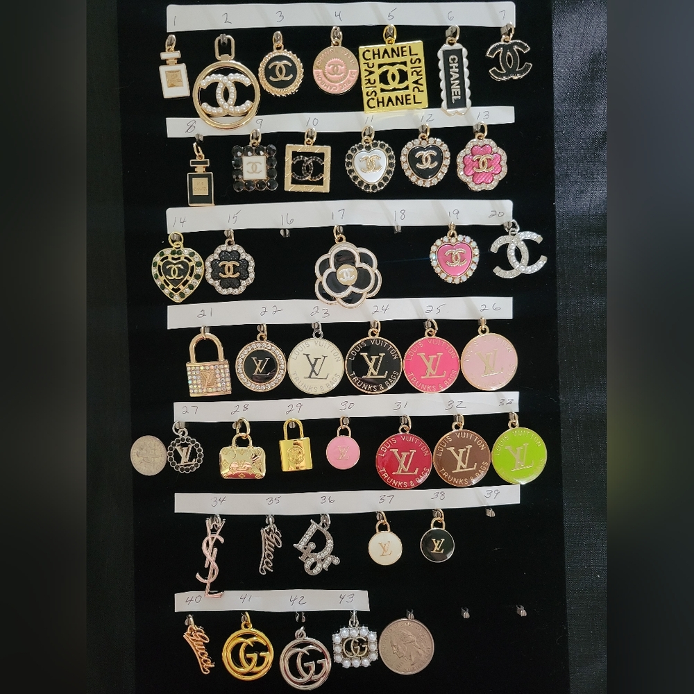 LV, gucci, YSL,chanel, DIOR, ZIPPER PULLS, Choice Of One - Picture 3 of 17